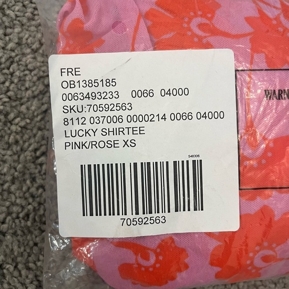 Free People Floral Button-Up Pink and Orange Top - Picture 5 of 5